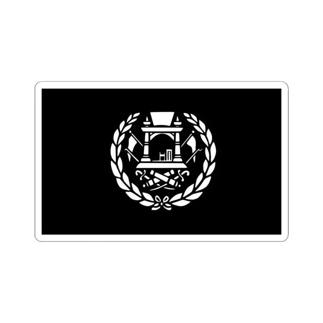Flag of Afghanistan 1901-1919 (Afghanistan) STICKER Vinyl Kiss-Cut Decal 6 Inch White - The Sticker Space
