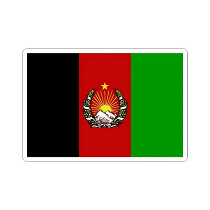 Flag of Afghanistan 1928-1929 variant (Afghanistan) STICKER Vinyl Kiss-Cut Decal 3 Inch White - The Sticker Space