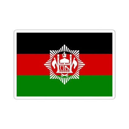 Flag of Afghanistan 1928 3-2 (Afghanistan) STICKER Vinyl Kiss-Cut Decal 4 Inch White - The Sticker Space