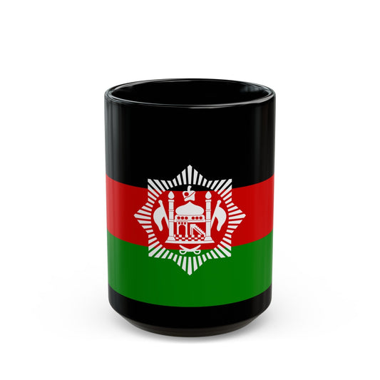 Flag of Afghanistan 1928 - Black Coffee Mug-15oz-The Sticker Space