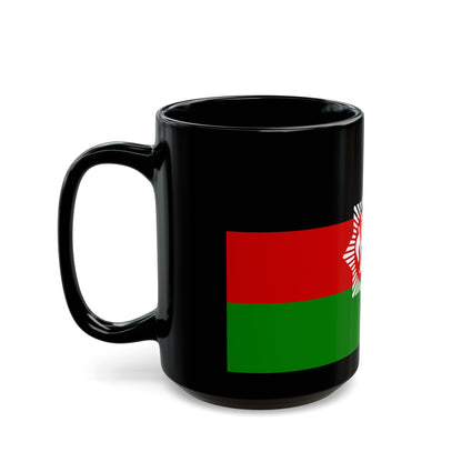 Flag of Afghanistan 1928 - Black Coffee Mug-The Sticker Space