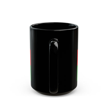 Flag of Afghanistan 1928 - Black Coffee Mug-The Sticker Space