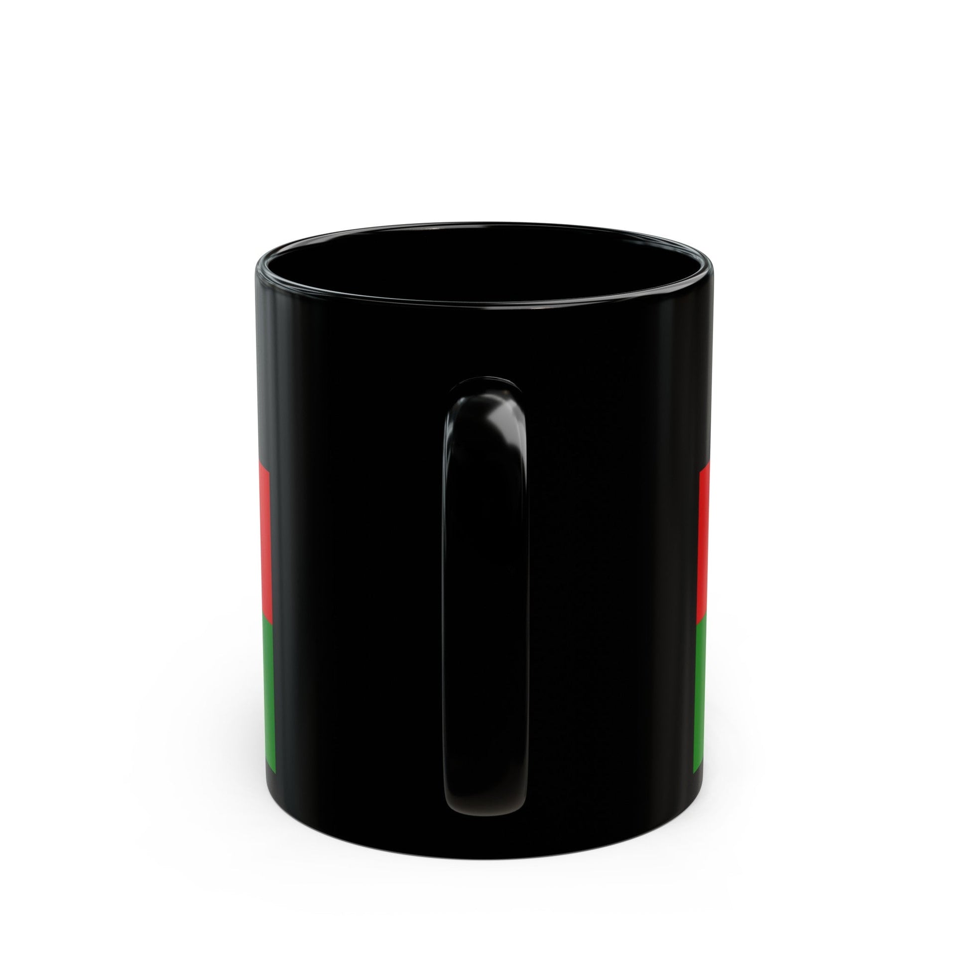 Flag of Afghanistan 1928 - Black Coffee Mug-The Sticker Space