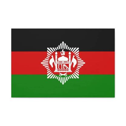 Flag of Afghanistan 1928 - Canvas Wall Art 24″ x 16″ 1.25" - The Sticker Space
