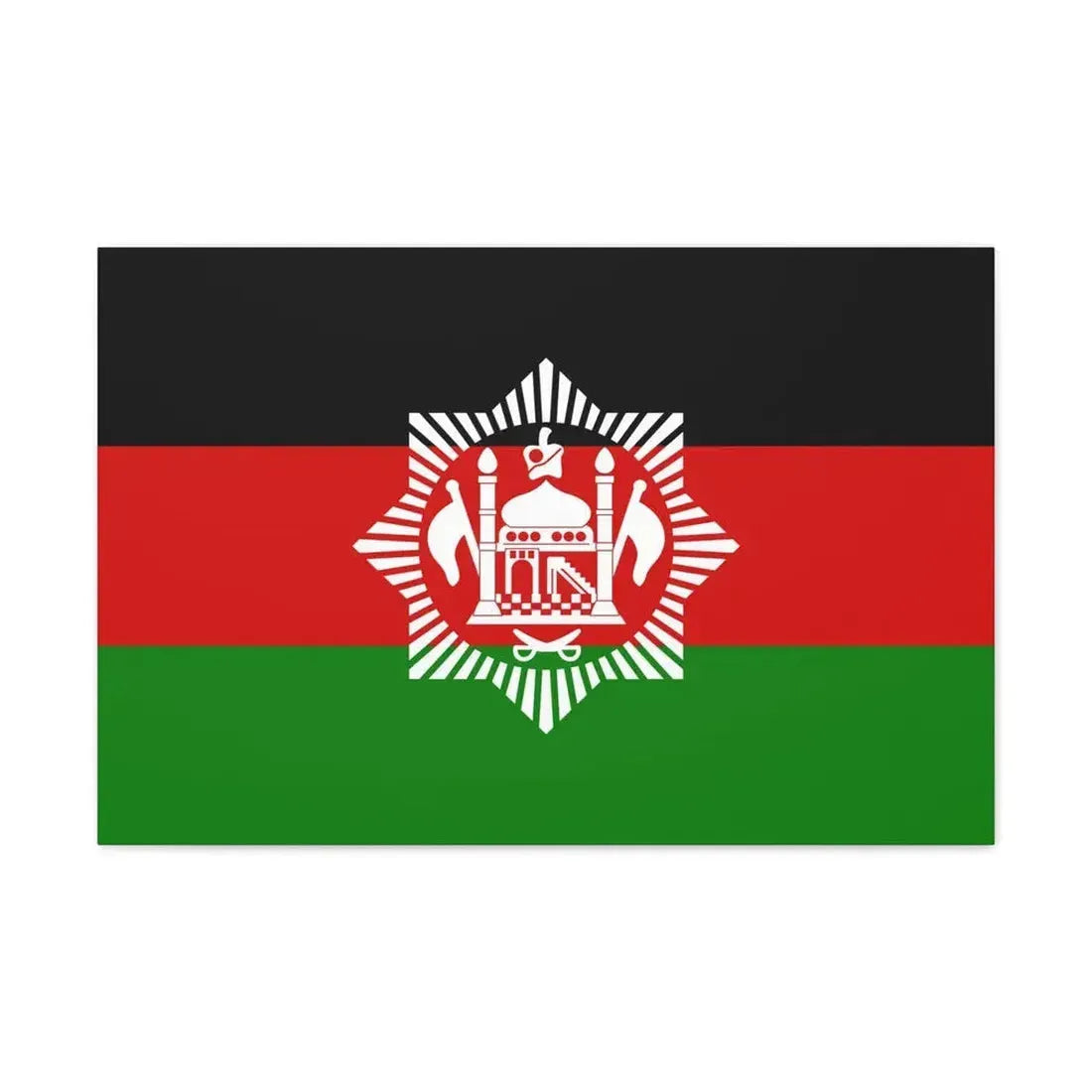 Flag of Afghanistan 1928 - Canvas Wall Art 30" x 20" 1.25" - The Sticker Space
