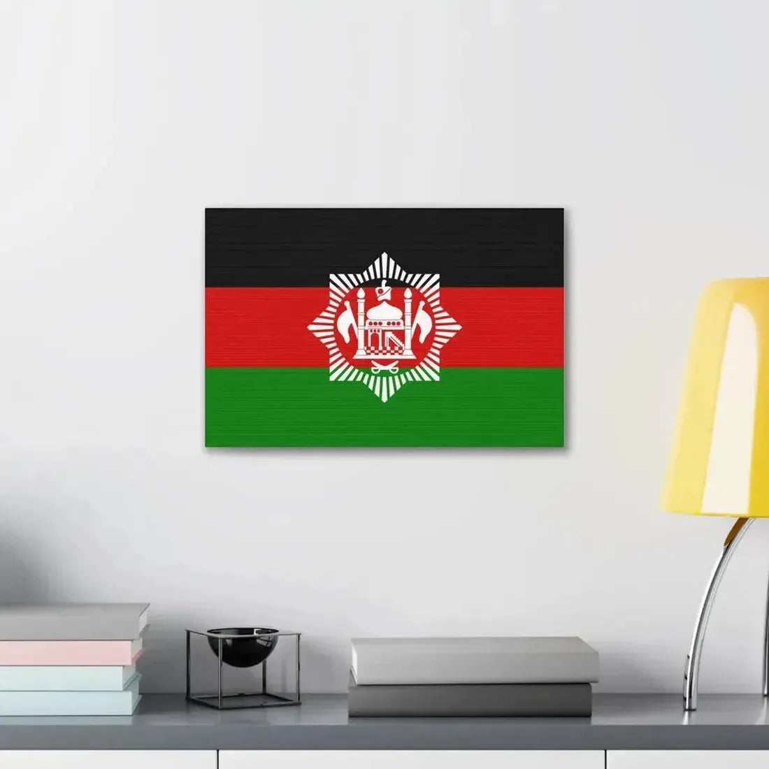 Flag of Afghanistan 1928 - Canvas Wall Art - The Sticker Space