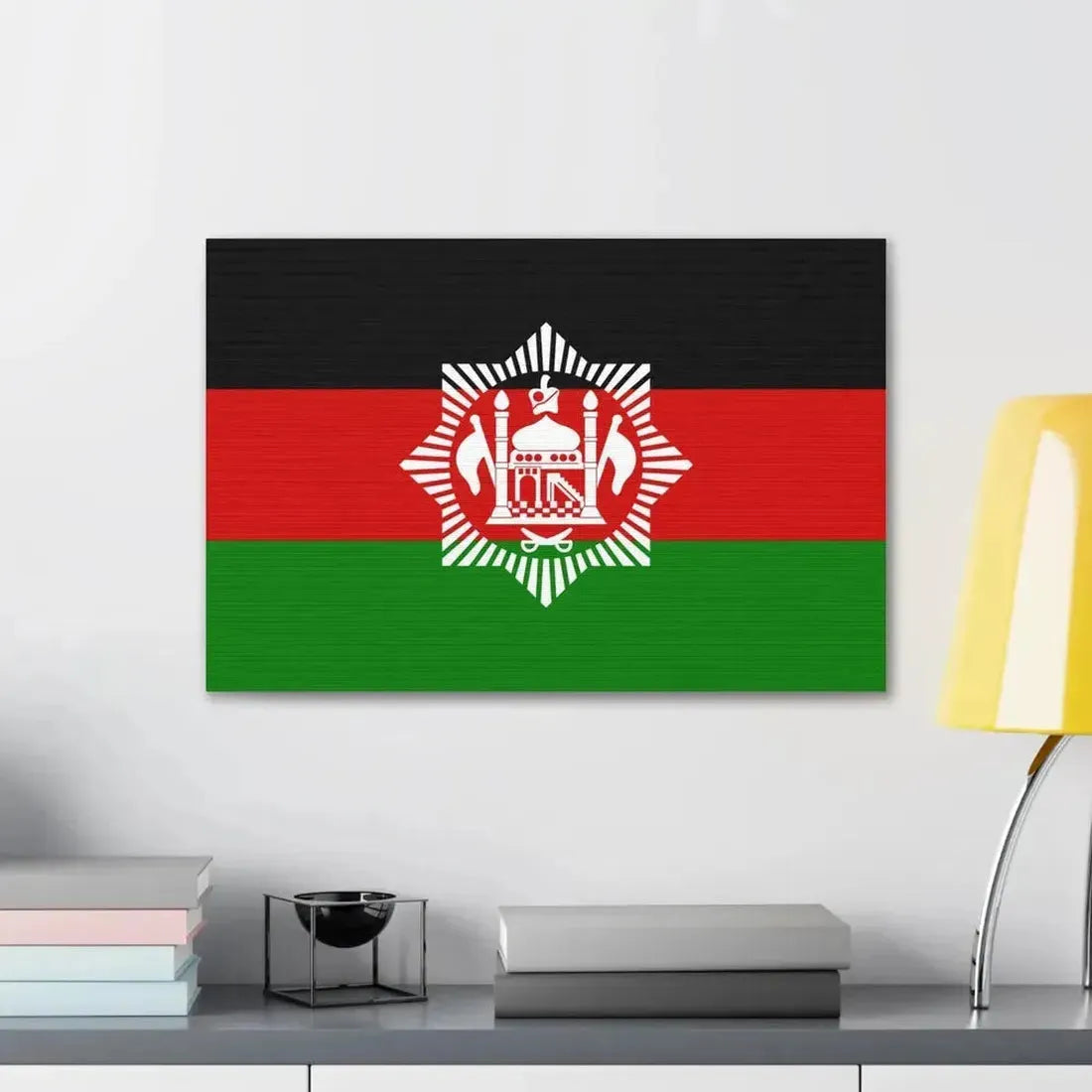 Flag of Afghanistan 1928 - Canvas Wall Art - The Sticker Space