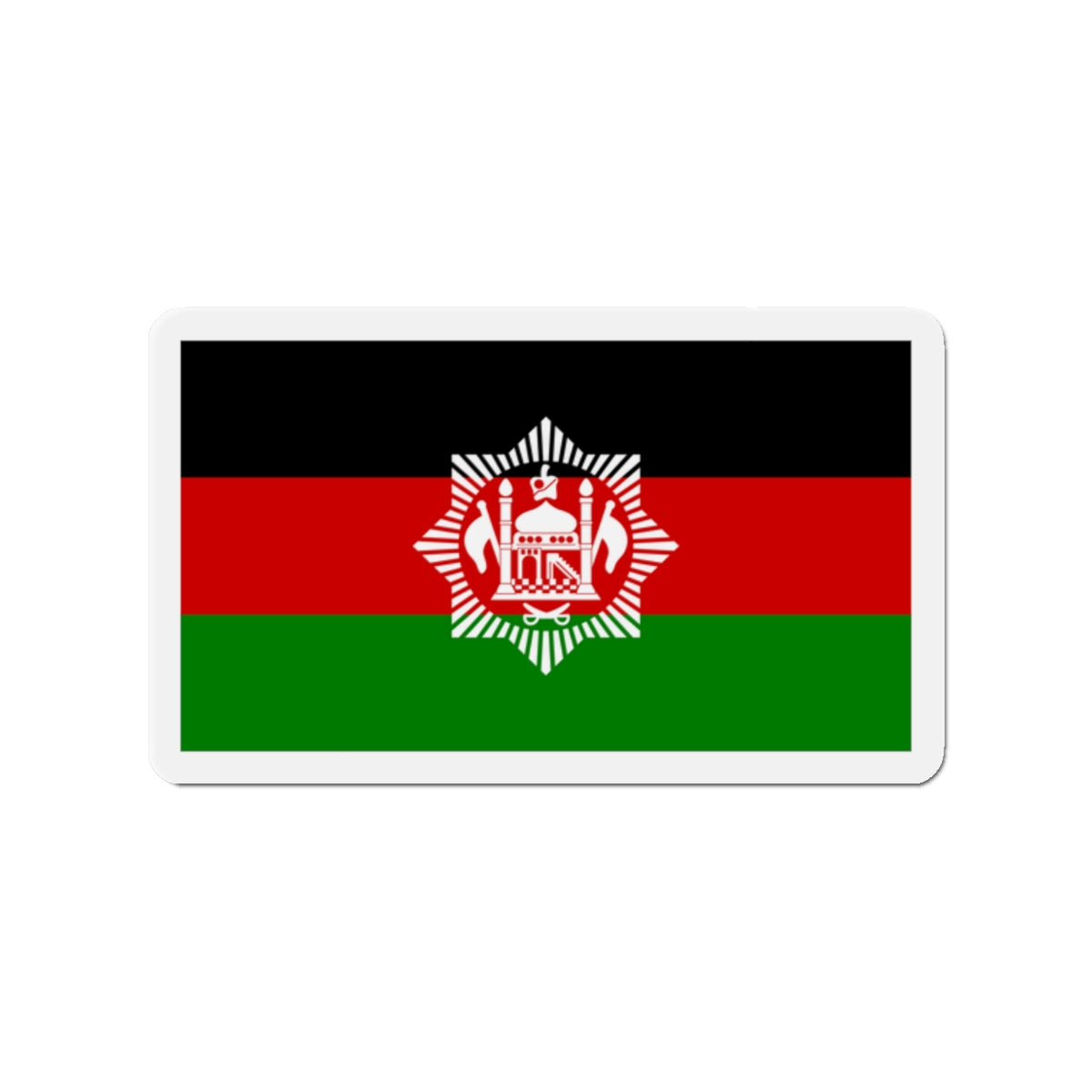 Flag of Afghanistan 1928 - Die-Cut Magnet-2" x 2"-The Sticker Space