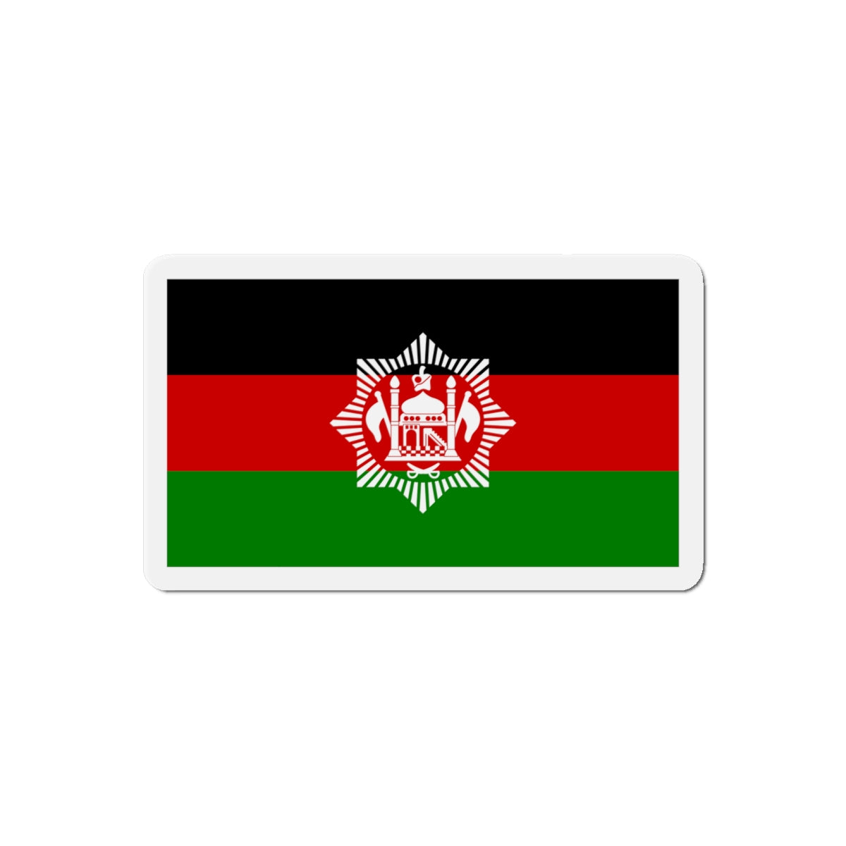 Flag of Afghanistan 1928 - Die-Cut Magnet-6 × 6"-The Sticker Space