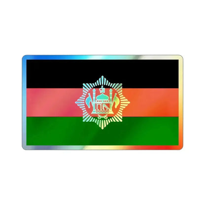 Flag of Afghanistan 1928 Holographic STICKER Die-Cut Vinyl Decal 2 Inch - The Sticker Space