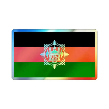 Flag of Afghanistan 1928 Holographic STICKER Die-Cut Vinyl Decal 3 Inch - The Sticker Space
