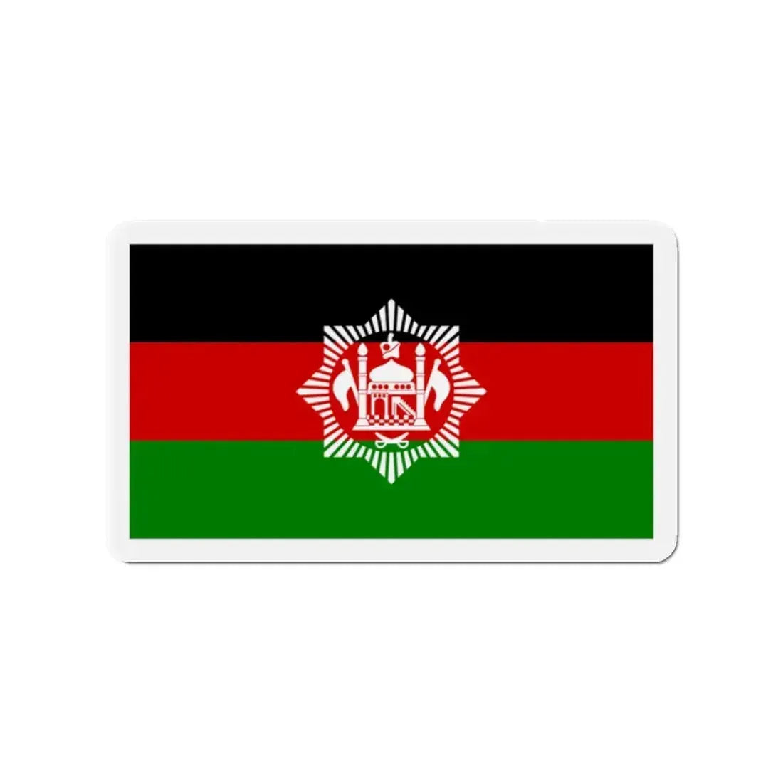 Flag of Afghanistan 1928 - Refrigerator Magnet 2 Inch - The Sticker Space