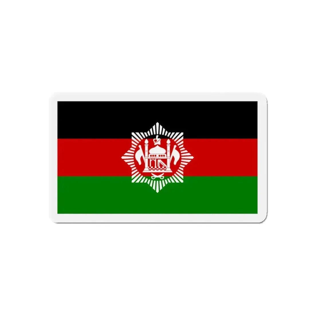 Flag of Afghanistan 1928 - Refrigerator Magnet 3 Inch - The Sticker Space