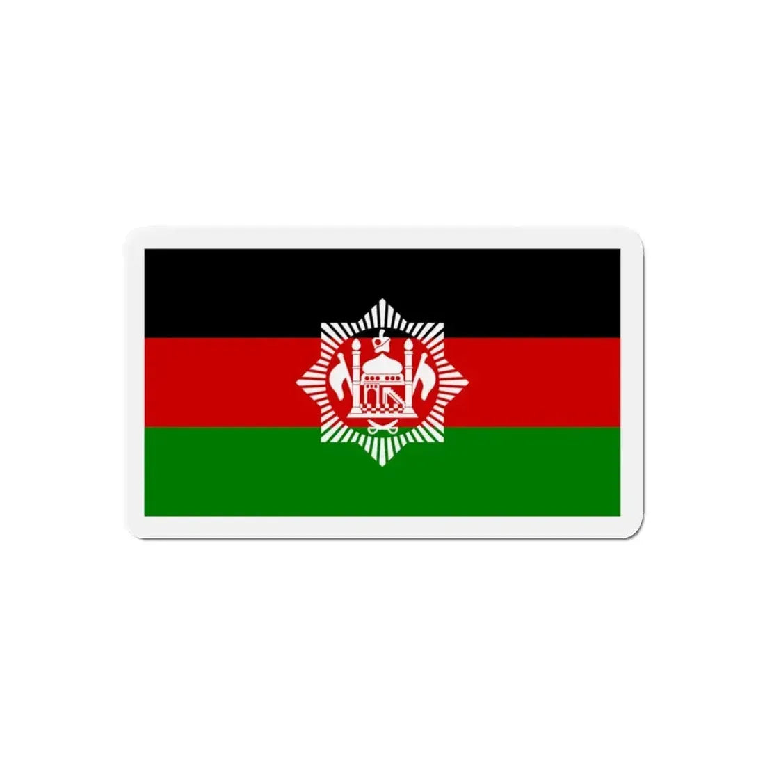 Flag of Afghanistan 1928 - Refrigerator Magnet 4 Inch - The Sticker Space