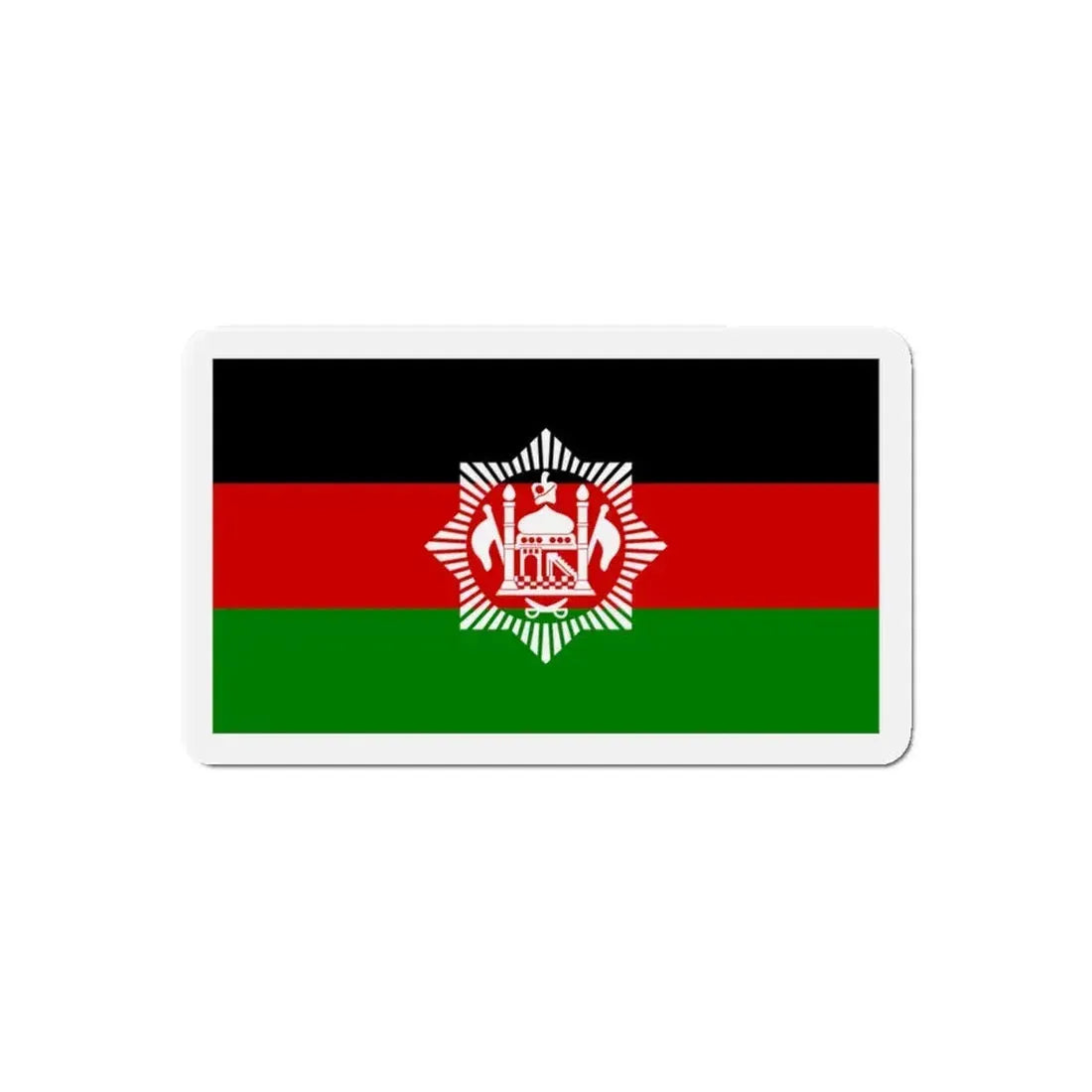 Flag of Afghanistan 1928 - Refrigerator Magnet 5 Inch - The Sticker Space