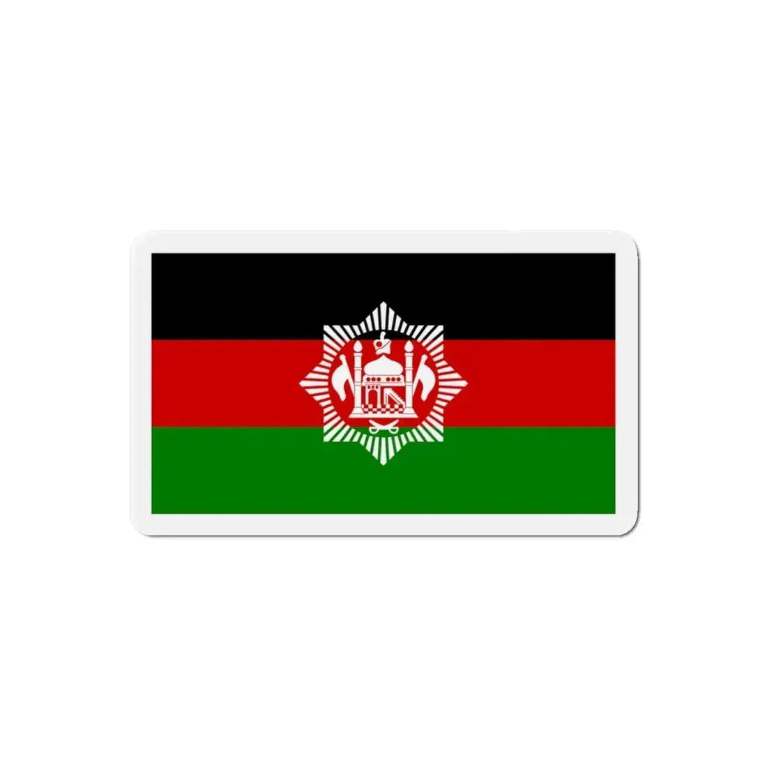 Flag of Afghanistan 1928 - Refrigerator Magnet 6 Inch - The Sticker Space