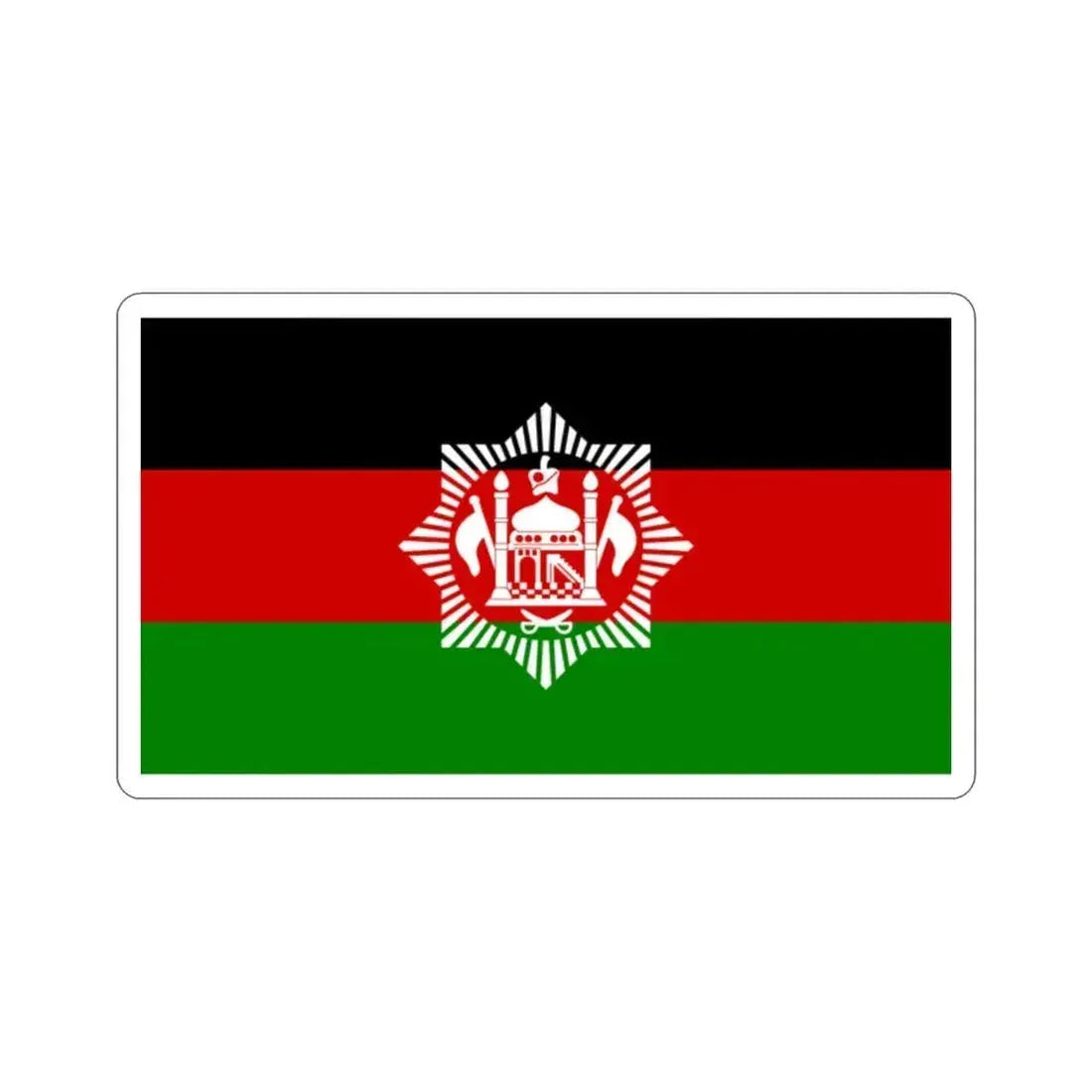 Flag of Afghanistan 1928 STICKER Vinyl Die-Cut Decal 2 Inch - The Sticker Space