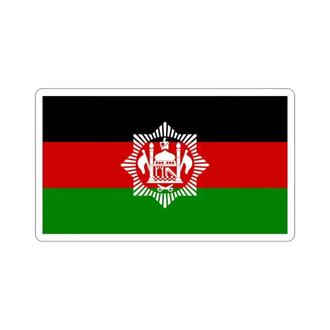 Flag of Afghanistan 1928 STICKER Vinyl Die-Cut Decal 2 Inch - The Sticker Space