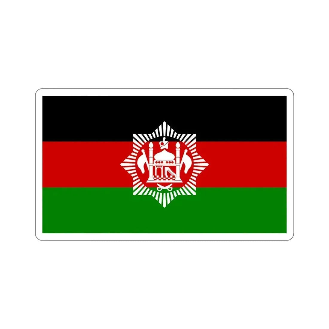 Flag of Afghanistan 1928 STICKER Vinyl Die-Cut Decal 5 Inch - The Sticker Space