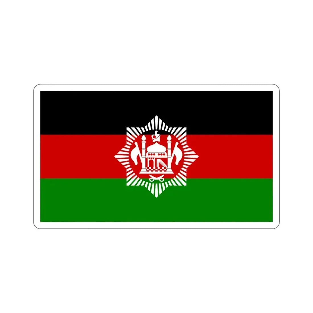 Flag of Afghanistan 1928 STICKER Vinyl Die-Cut Decal 5 Inch - The Sticker Space