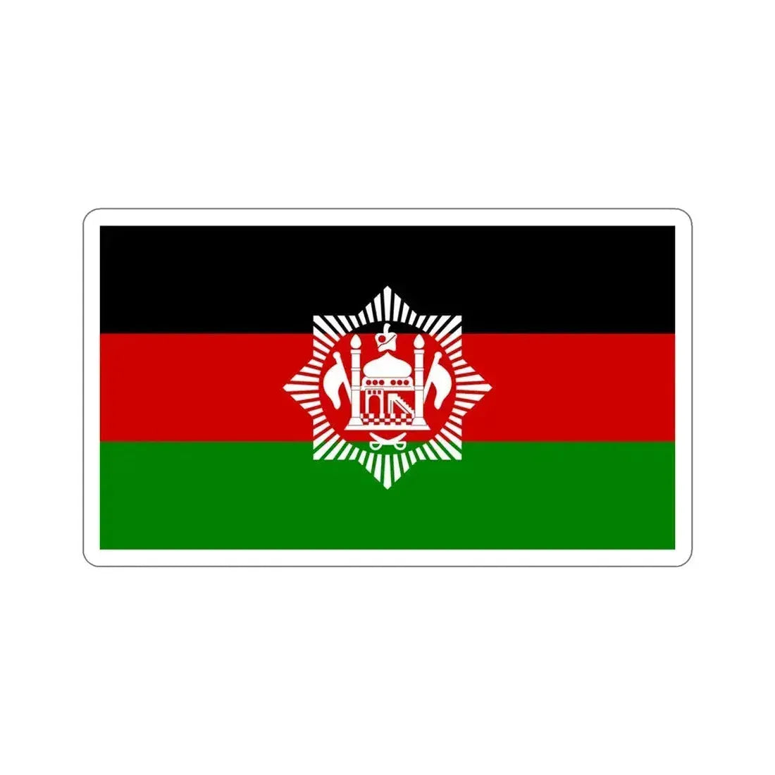Flag of Afghanistan 1928 STICKER Vinyl Die-Cut Decal 6 Inch - The Sticker Space