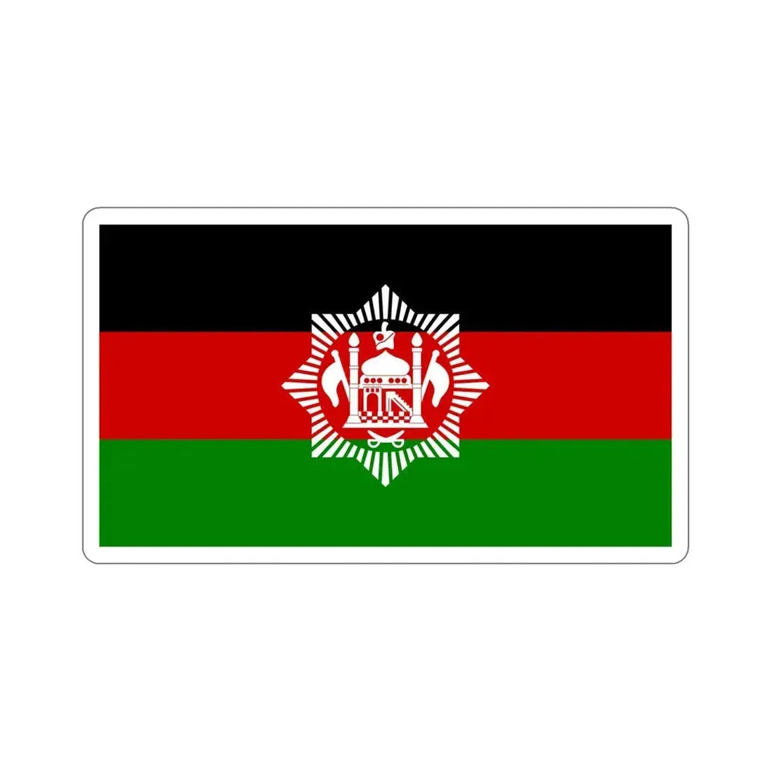 Flag of Afghanistan 1928 STICKER Vinyl Die-Cut Decal 6 Inch - The Sticker Space