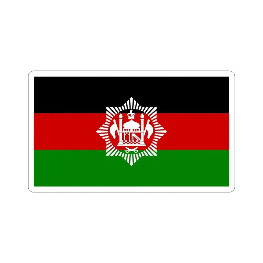Flag of Afghanistan 1928 STICKER Vinyl Die-Cut Decal - The Sticker Space