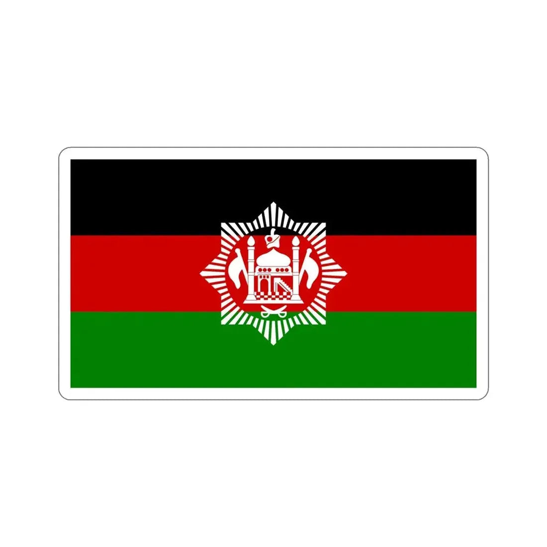 Flag of Afghanistan 1928 STICKER Vinyl Die-Cut Decal - The Sticker Space