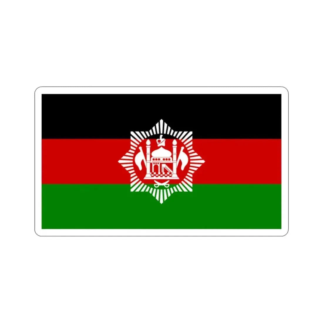 Flag of Afghanistan 1928 STICKER Vinyl Die-Cut Decal - The Sticker Space