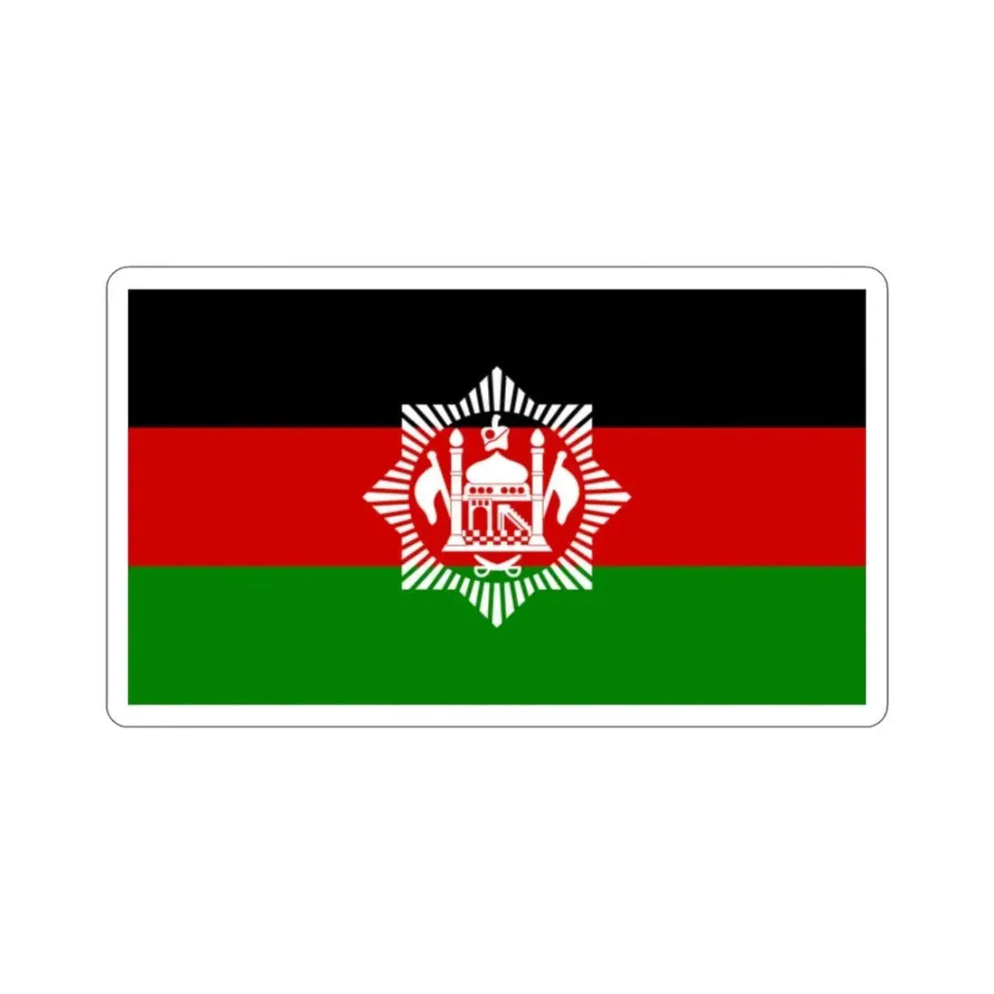 Flag of Afghanistan 1928 STICKER Vinyl Die-Cut Decal - The Sticker Space