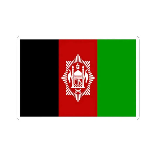 Flag of Afghanistan 1929-1931 (Afghanistan) STICKER Vinyl Kiss-Cut Decal 2 Inch White - The Sticker Space