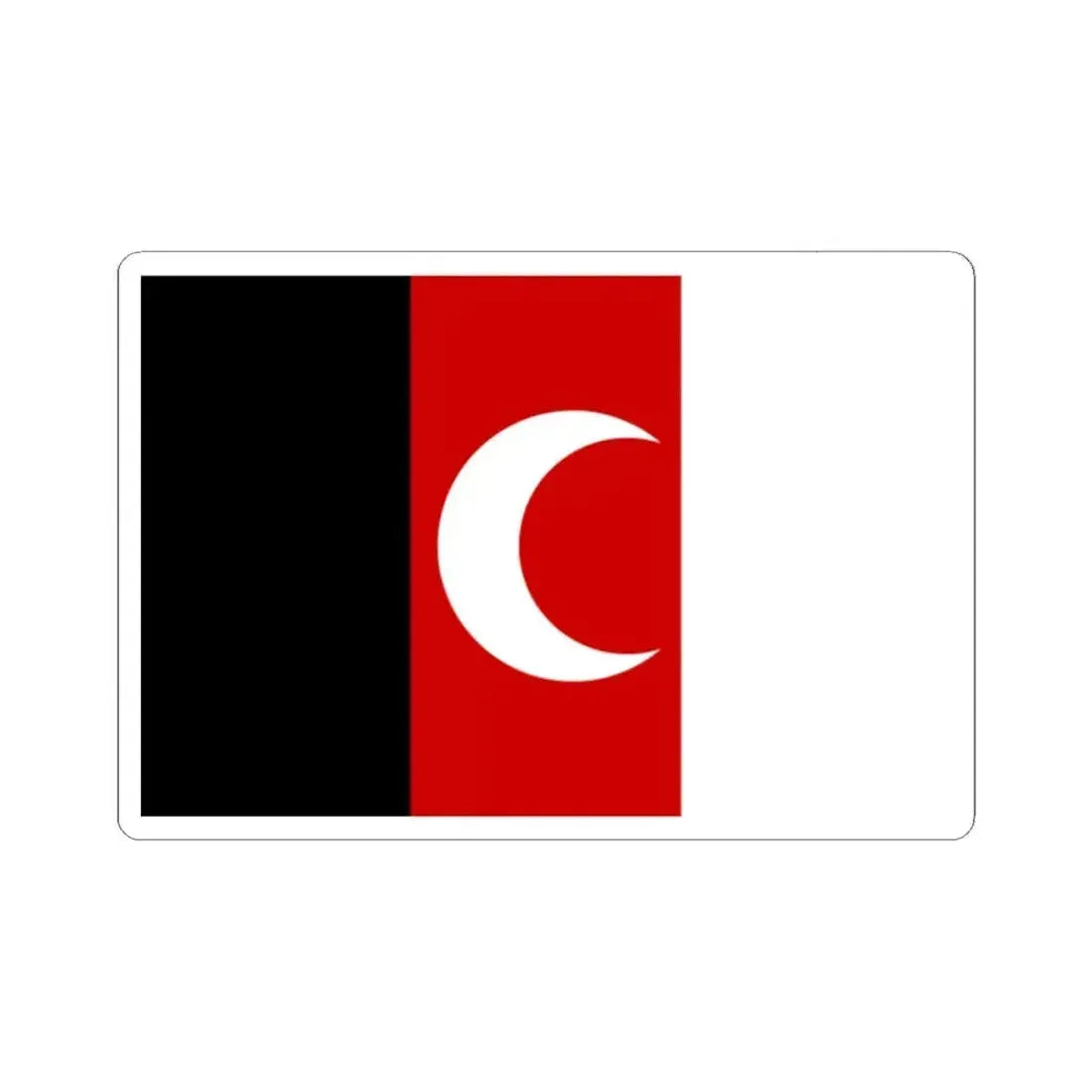 Flag of Afghanistan 1930s (Afghanistan) STICKER Vinyl Kiss-Cut Decal 2 Inch White - The Sticker Space