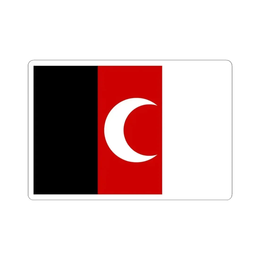 Flag of Afghanistan 1930s (Afghanistan) STICKER Vinyl Kiss-Cut Decal 4 Inch White - The Sticker Space