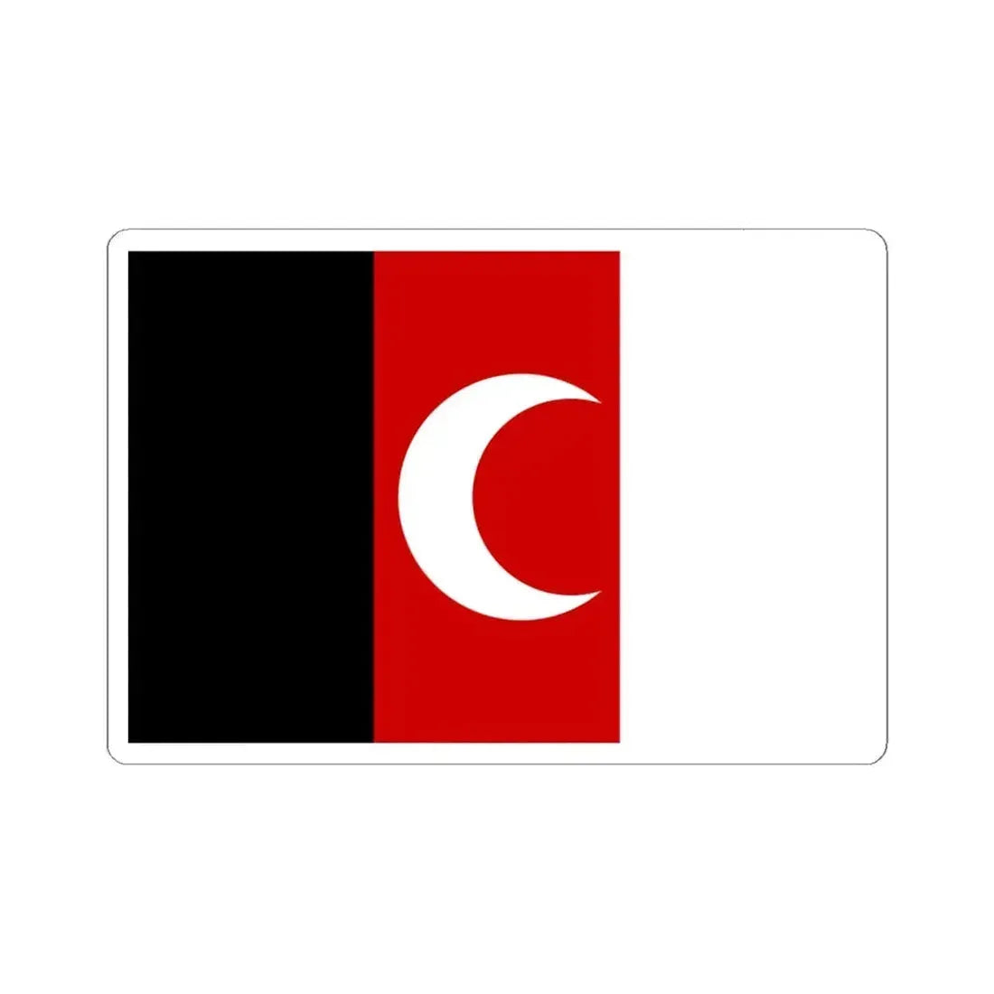 Flag of Afghanistan 1930s (Afghanistan) STICKER Vinyl Kiss-Cut Decal 6 Inch White - The Sticker Space