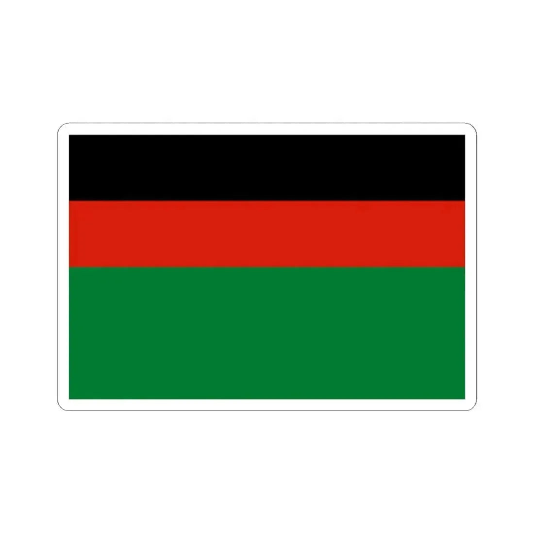 Flag of Afghanistan 1978 (Afghanistan) STICKER Vinyl Kiss-Cut Decal 2 Inch White - The Sticker Space