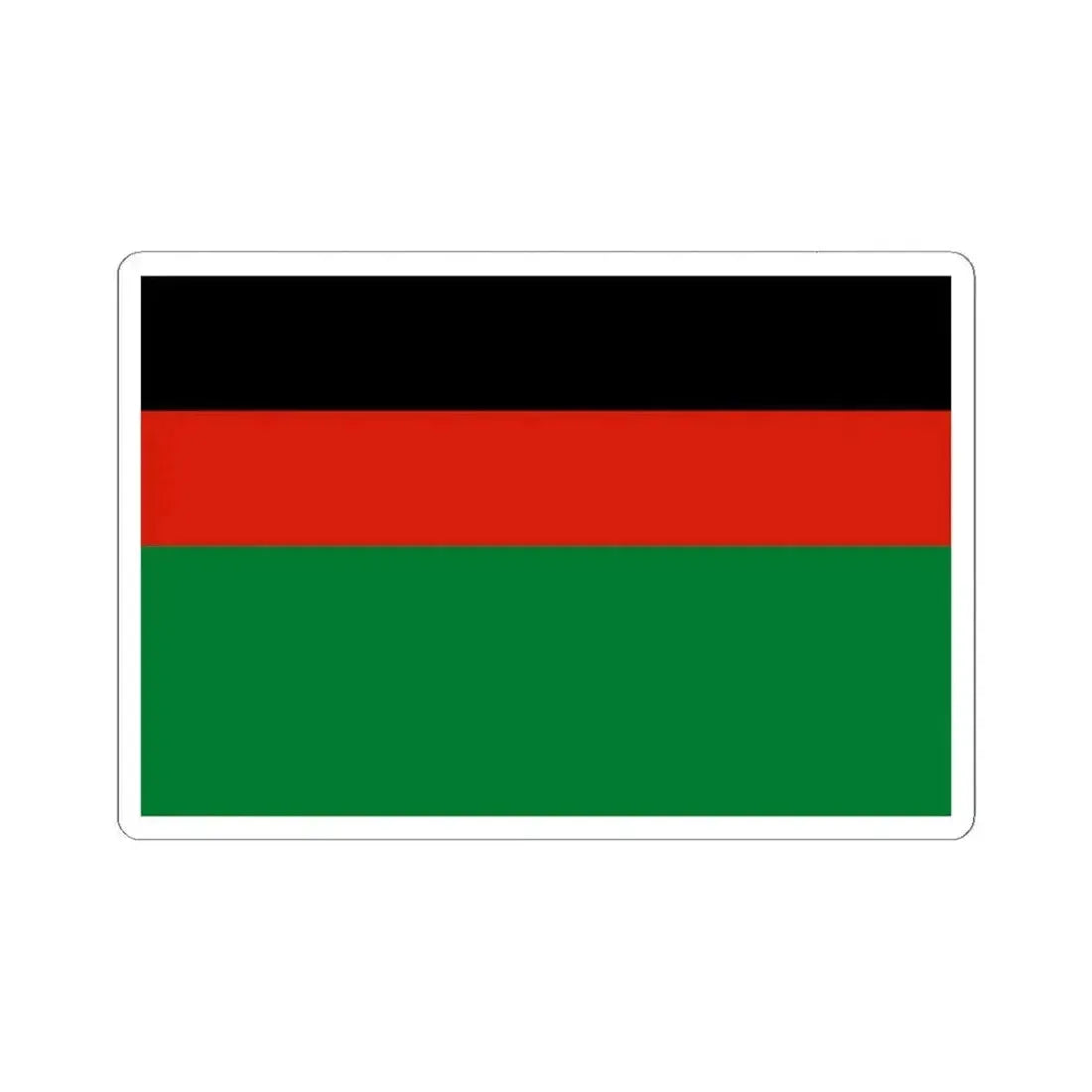 Flag of Afghanistan 1978 (Afghanistan) STICKER Vinyl Kiss-Cut Decal 6 Inch White - The Sticker Space