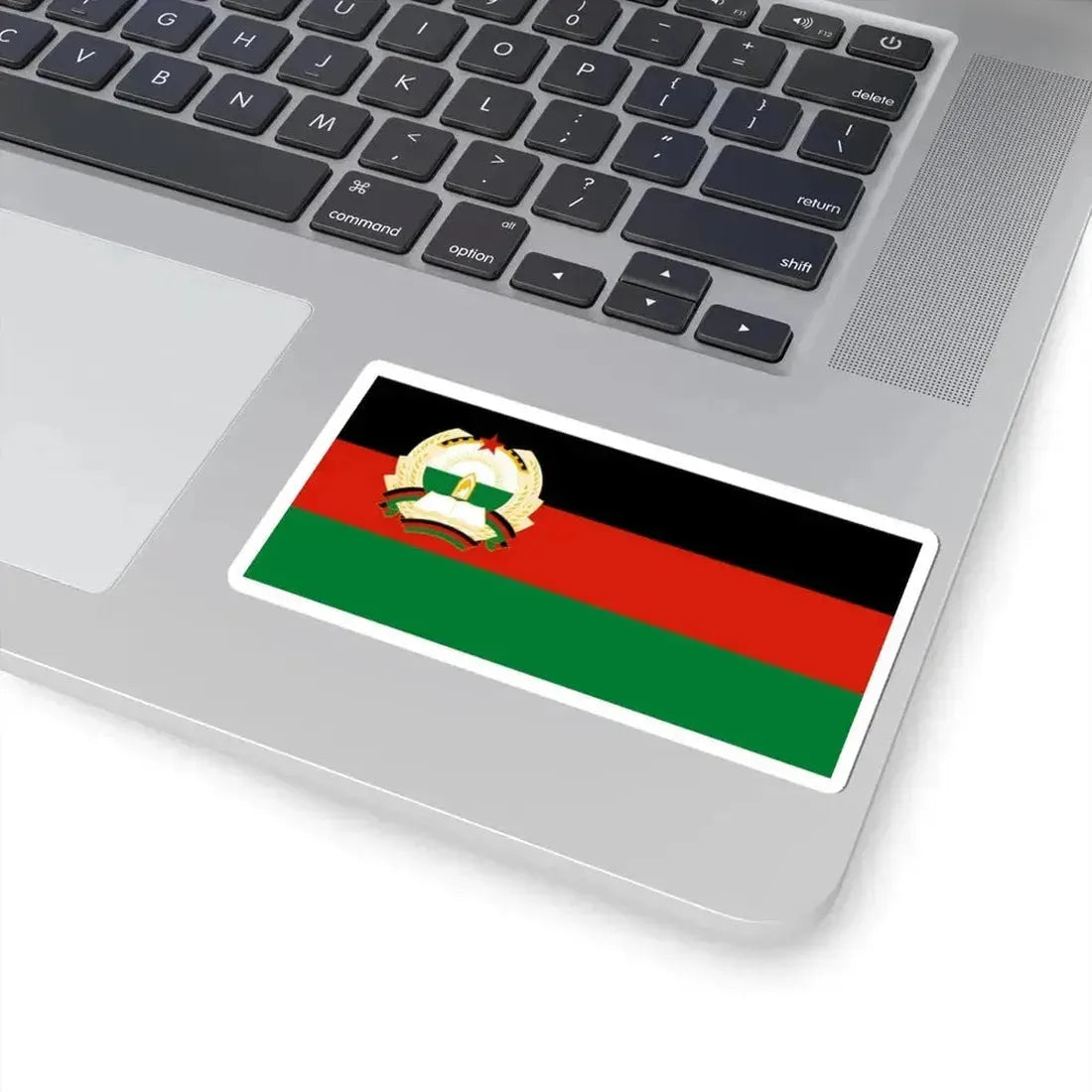 Flag of Afghanistan 1980-1987 (Afghanistan) STICKER Vinyl Kiss-Cut Decal - The Sticker Space