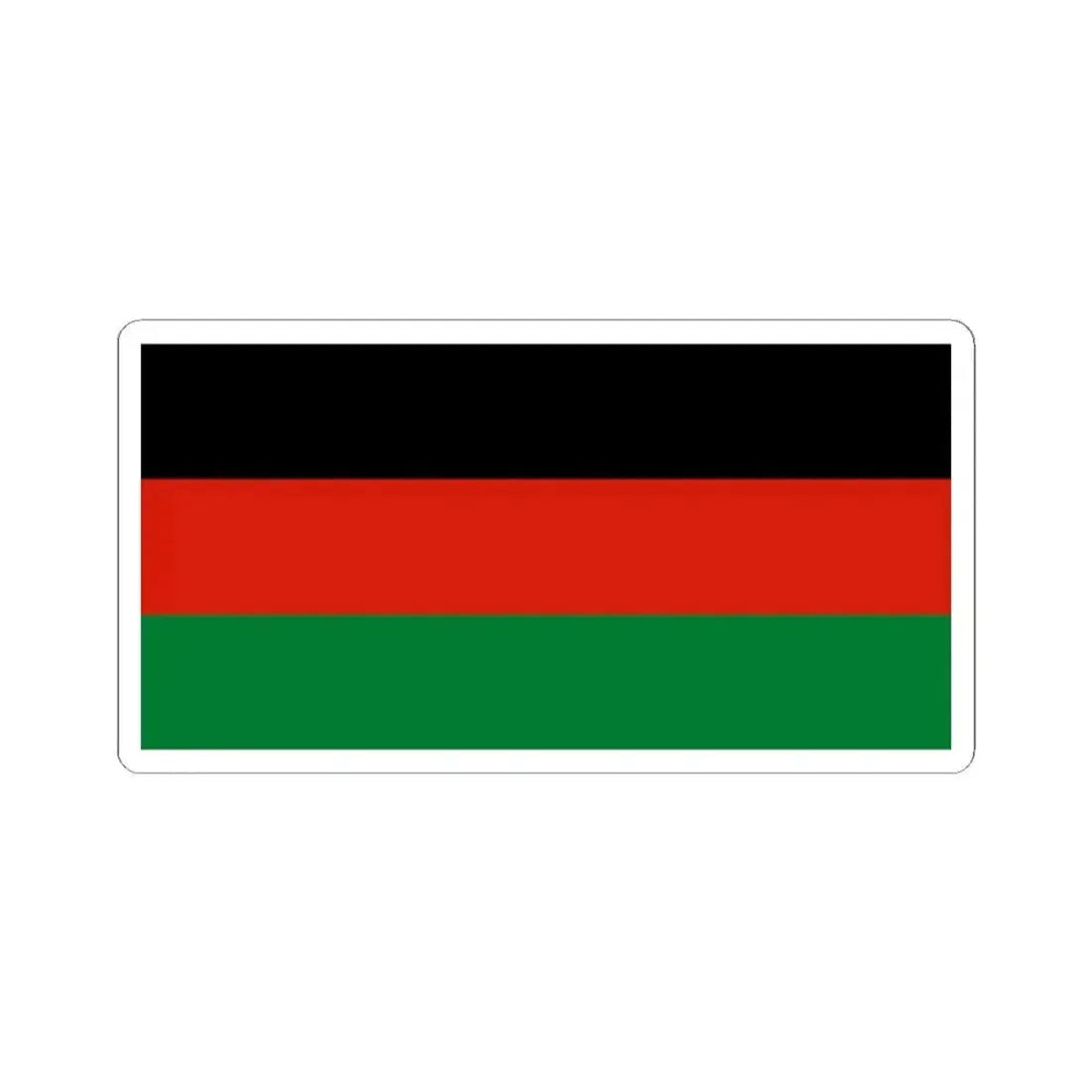 Flag of Afghanistan 1980-1992 Without Emblem (Afghanistan) STICKER Vinyl Kiss-Cut Decal 2 Inch White - The Sticker Space