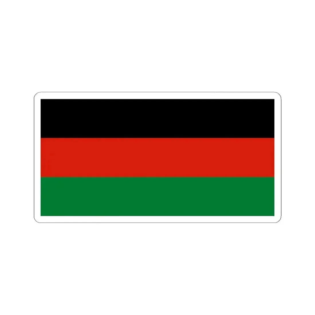 Flag of Afghanistan 1980-1992 Without Emblem (Afghanistan) STICKER Vinyl Kiss-Cut Decal 4 Inch White - The Sticker Space