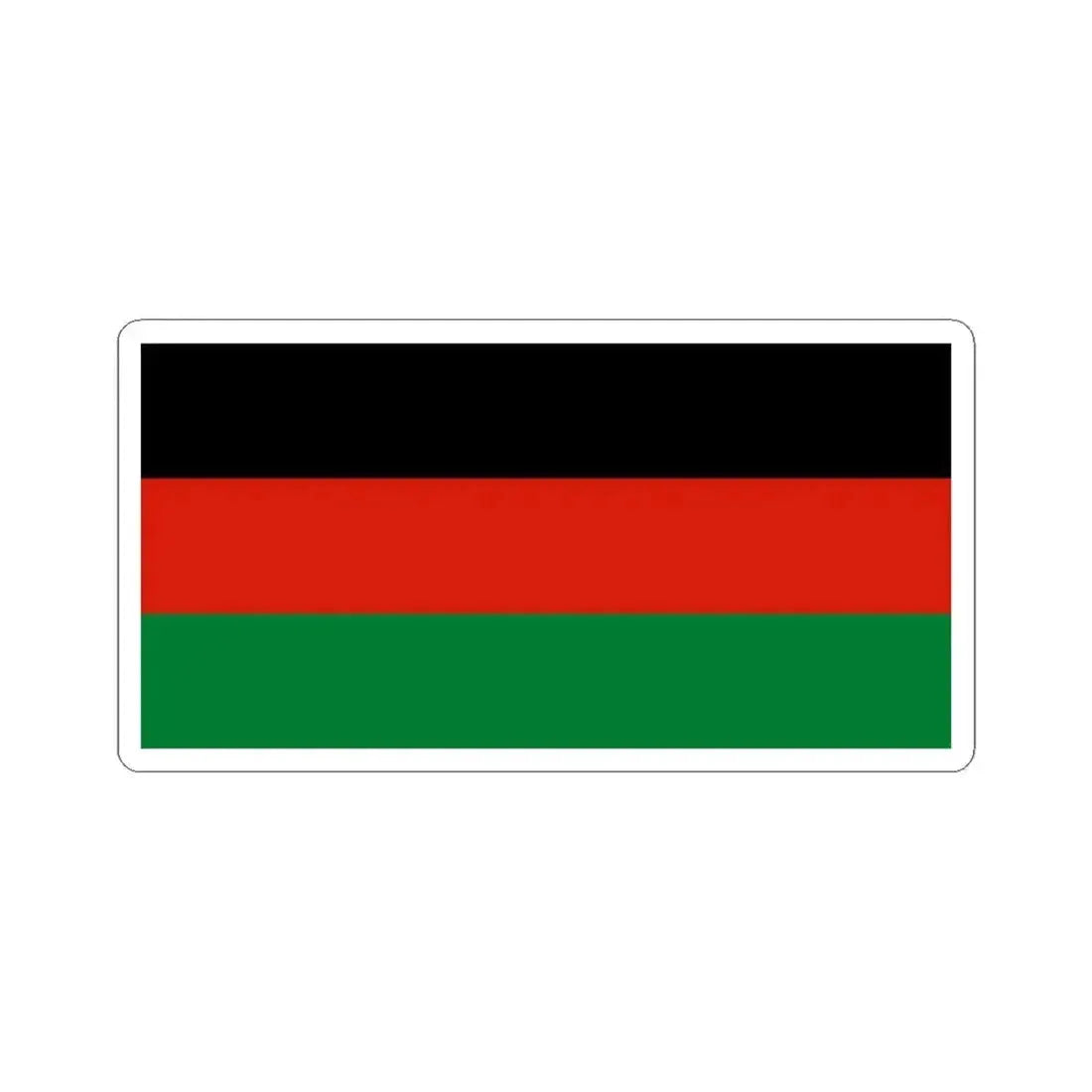 Flag of Afghanistan 1980-1992 Without Emblem (Afghanistan) STICKER Vinyl Kiss-Cut Decal 6 Inch White - The Sticker Space