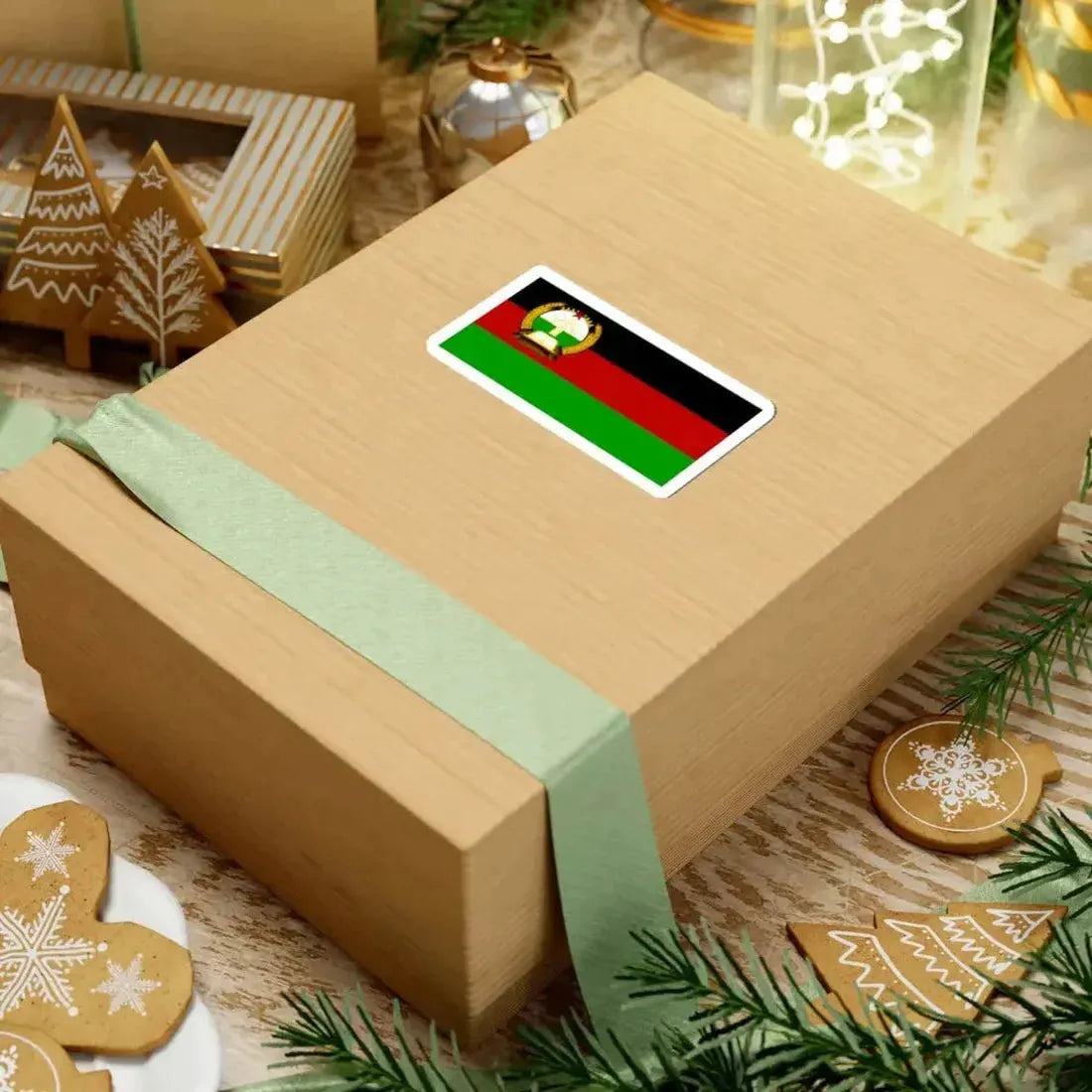 Flag of Afghanistan 1980 (Afghanistan) STICKER Vinyl Kiss-Cut Decal - The Sticker Space