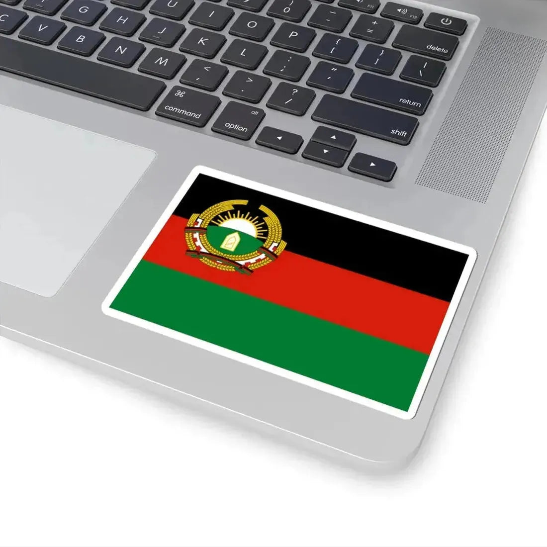 Flag of Afghanistan 1987-1992 3-2 (Afghanistan) STICKER Vinyl Kiss-Cut Decal - The Sticker Space