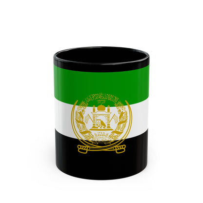 Flag of Afghanistan 1992 to 2001 - Black Coffee Mug-11oz-The Sticker Space