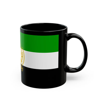 Flag of Afghanistan 1992 to 2001 - Black Coffee Mug-The Sticker Space