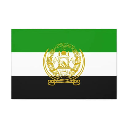 Flag of Afghanistan 1992 to 2001 - Canvas Wall Art 30" x 20" 1.25" - The Sticker Space