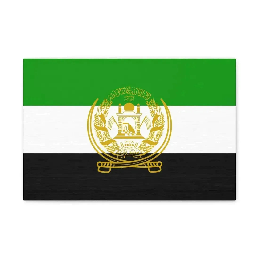 Flag of Afghanistan 1992 to 2001 - Canvas Wall Art - The Sticker Space