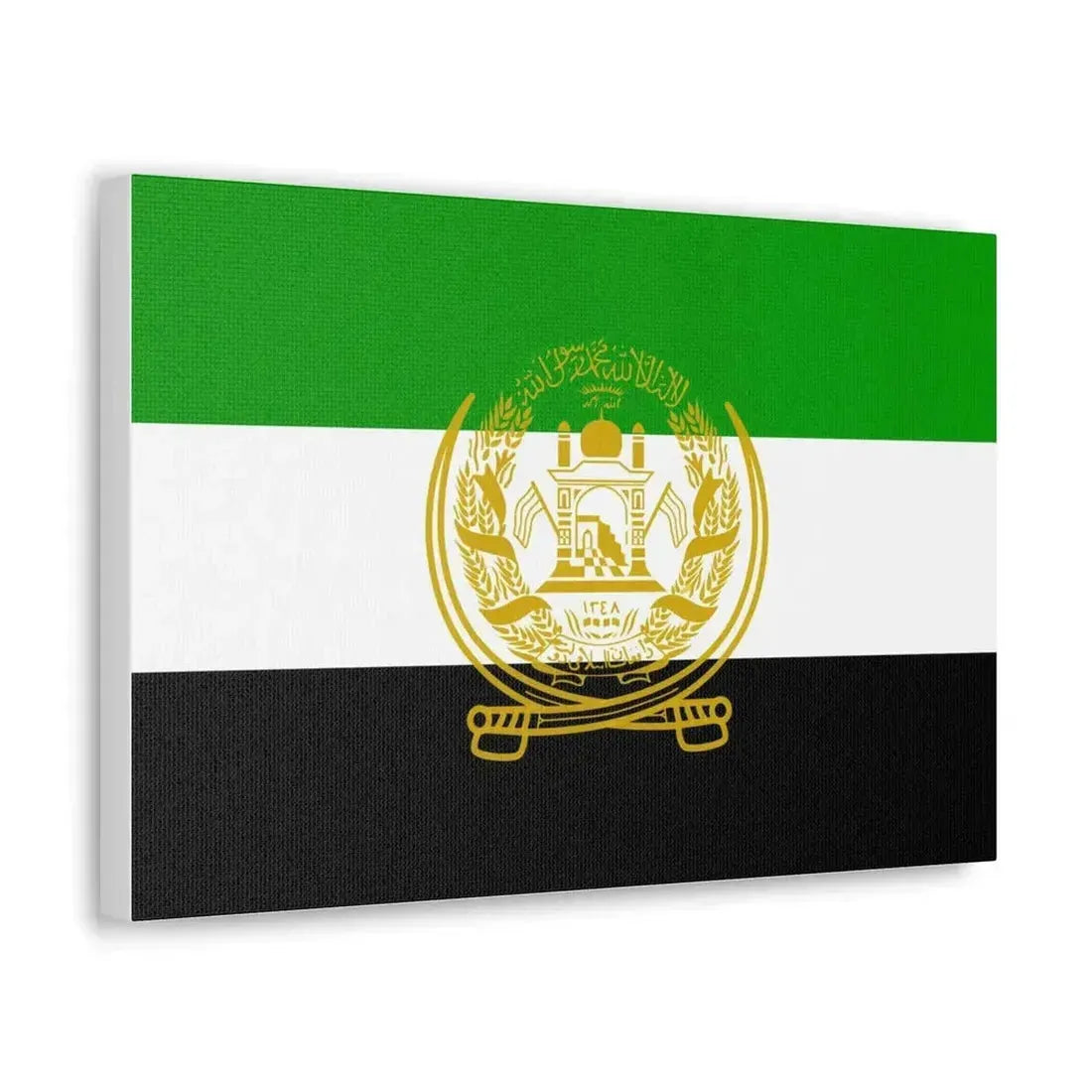 Flag of Afghanistan 1992 to 2001 - Canvas Wall Art - The Sticker Space