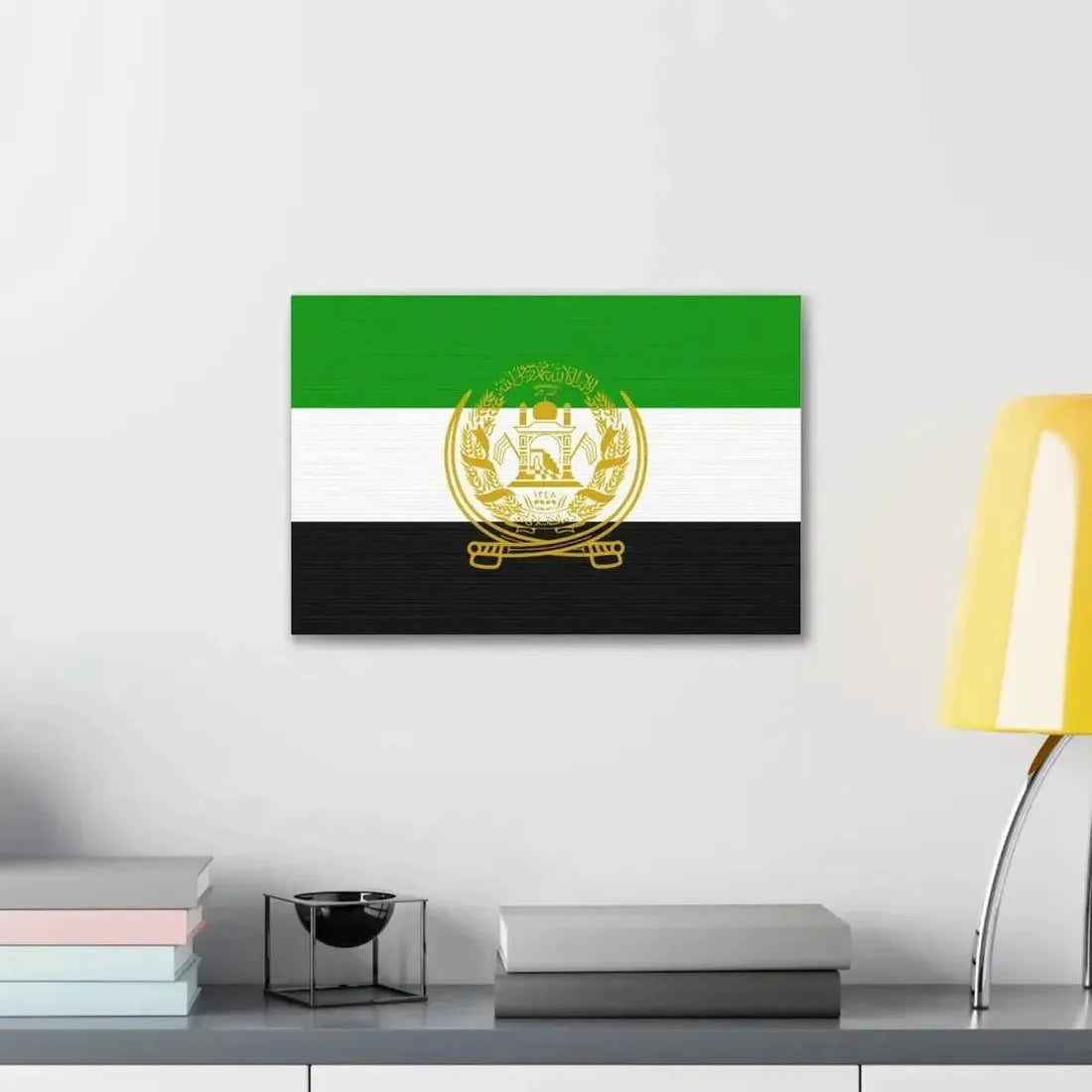 Flag of Afghanistan 1992 to 2001 - Canvas Wall Art - The Sticker Space