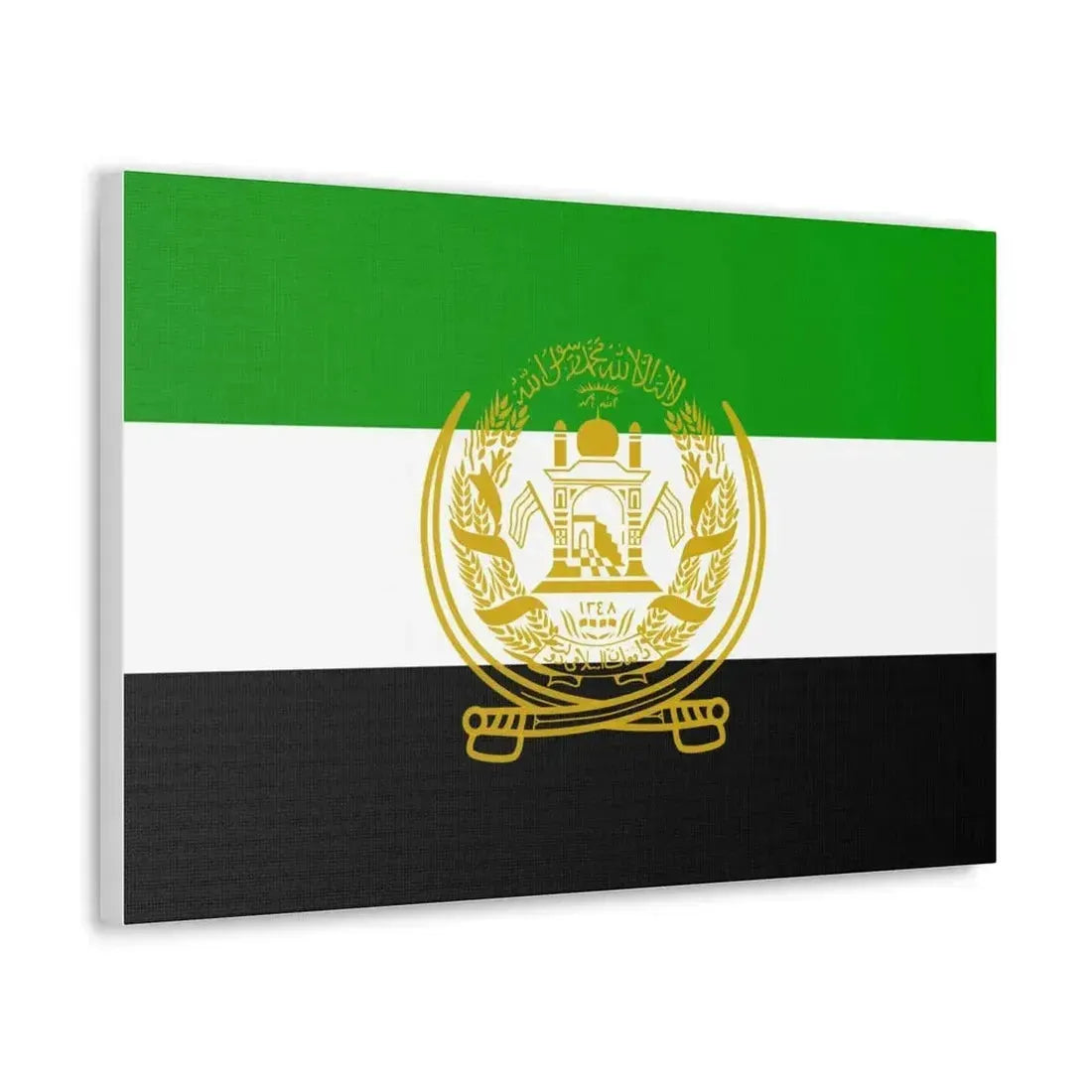 Flag of Afghanistan 1992 to 2001 - Canvas Wall Art - The Sticker Space