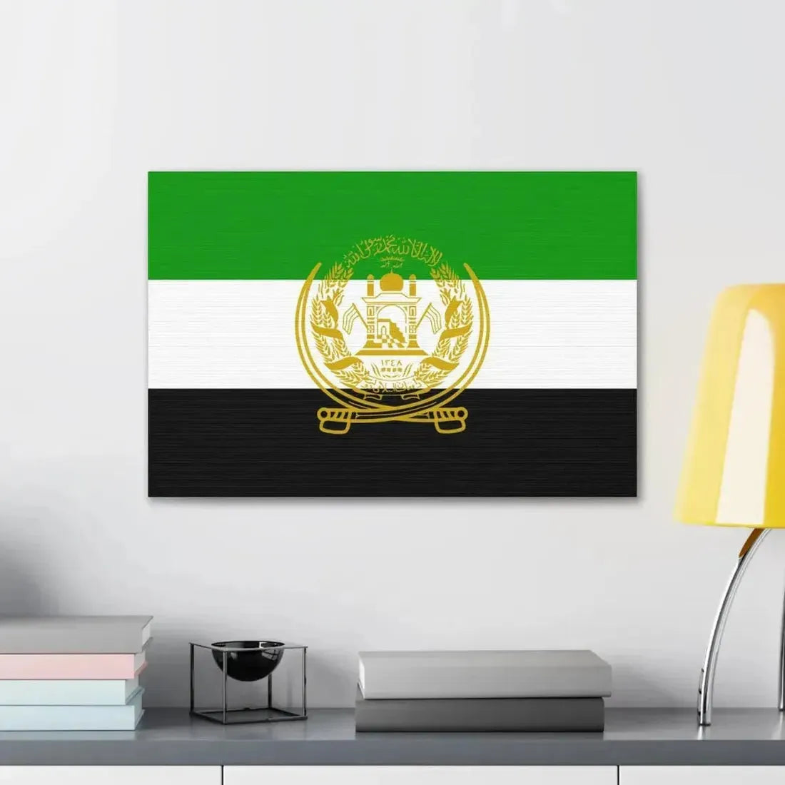 Flag of Afghanistan 1992 to 2001 - Canvas Wall Art - The Sticker Space
